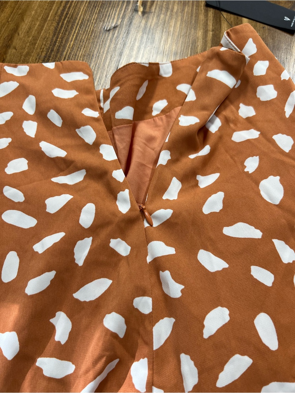 Lulus Getting Glam Peach Print Slit Midi Skirt Size XS NWT - Picture 11 of 11